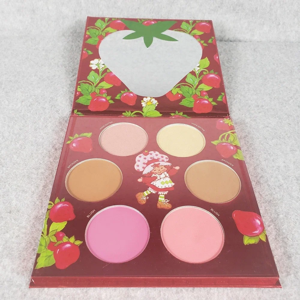 Strawberry Shortcake Eyeshadow Blush Palette & 2pk Lip Balm Set Taste Beauty NIB